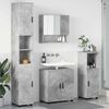 vidaXL Bathroom Furniture Set Wall-mounted 4 pcs Concrete Grey