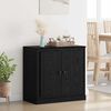 vidaXL Sideboard Black Oak 70 x 35.5 x 67.5 cm Engineered Wood