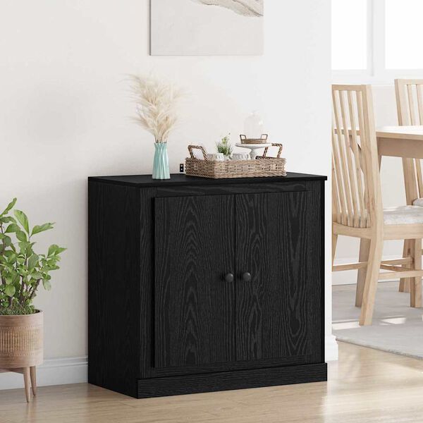 vidaXL Sideboard Black Oak 70 x 35.5 x 67.5 cm Engineered Wood