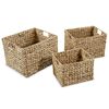 vidaXL Storage Basket Set 3 Pieces Water Hyacinth
