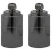 vidaXL Lamp Holders 2 pcs Glossy Black E27