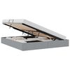 vidaXL Storage Bed with Storage Light Grey 180 x 200 cm Fabric