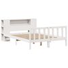 vidaXL Bookcase Bed without Mattress White 140x190 cm Solid Wood Pine