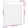 vidaXL Roller Shutter Manual Anthracite 100 x 130 cm