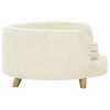 vidaXL Dog Sofa Cream 69x69x36 cm Plush