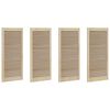 vidaXL Cabinet Door 4 pcs Natural 49.5 x 2.1 x 110 cm Solid Pine Wood