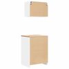 vidaXL Garage Cabinets 2 pcs White Engineered Wood