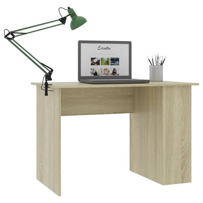 vidaXL Desk Sonoma Oak 110x60x73 cm Engineered Wood