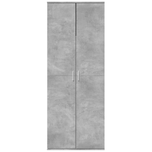 vidaXL Highboard Concrete Grey 70x35x180 cm Engineered Wood