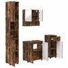 vidaXL Bathroom Furniture Set 4 pcs Smoked Oak 61 x 35 x 64 cm