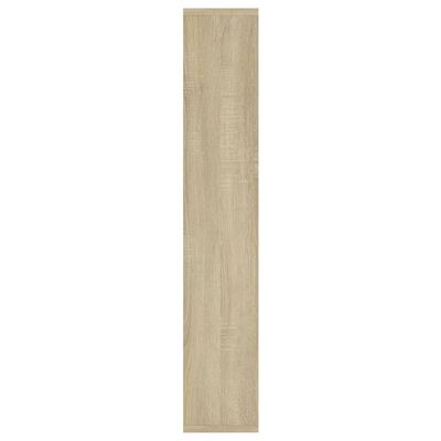 vidaXL Wall Shelf Sonoma Oak 36x16x90 cm Engineered Wood