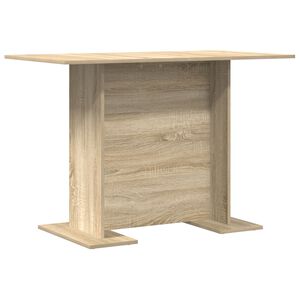 vidaXL Dining Table Sonoma oak 110 x 60 x 75 cm Engineered wood