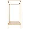 vidaXL Canopy Bed Frame without Mattress Solid Wood 100x200 cm