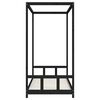 vidaXL Kids Bed Frame Black 90x200 cm Solid Wood Pine