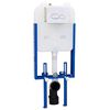 vidaXL Cistern Frame Height Adjustable White 50 x 8 x 131 cm Steel
