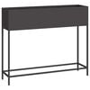 vidaXL Raised Garden Planter Black 100 x 26 x 82 cm Steel