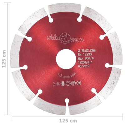 vidaXL Diamond Cutting Discs 2 pcs Steel 125 mm
