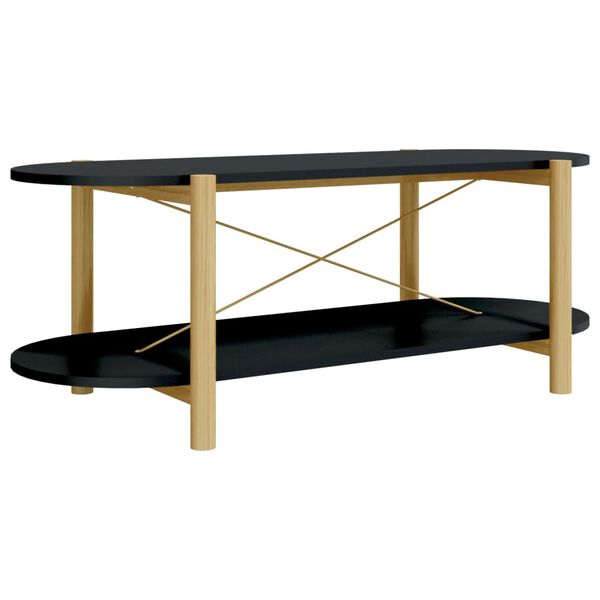 vidaXL Coffee Table Black 110x48x40 cm Engineered Wood