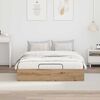 vidaXL Ottoman Bed Frame Artisan Oak 120 x 190 cm Engineered Wood
