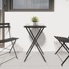 vidaXL Bistro Table Folding Anthracite Ø50x71 cm Powder-coated Steel