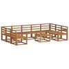 vidaXL Outdoor Sofa Set 10 pcs Natural Solid Acacia Wood