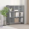 vidaXL Book Cabinet Grey Sonoma 99.5 x 30 x 108.5 cm Engineered Wood