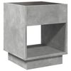 vidaXL Coffee Table with Infinity LED Concrete Grey 40x40x50 cm