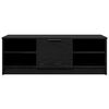 vidaXL TV Cabinet Black Oak 102 x 35 x 36.5 cm Engineered Wood