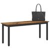 vidaXL Bench Old Wood 110 x 35 x 45 cm Engineered Wood