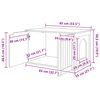 vidaXL Cat House Sonoma 85 x 55 x 50.5 cm Engineered Wood
