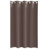 vidaXL Blackout Curtains with Rings 2 pcs Dark Brown 175 x 140 cm
