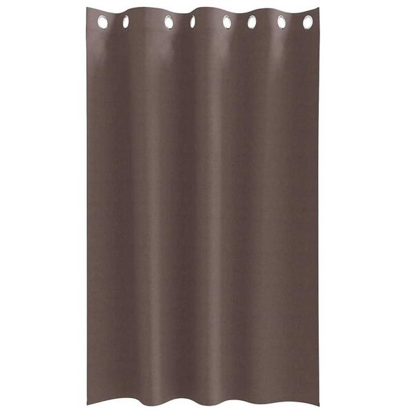 vidaXL Blackout Curtains with Rings 2 pcs Dark Brown 175 x 140 cm