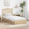vidaXL Storage Bed with Drawer Sonoma Oak 100 x 200 cm Engineered Wood