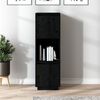 vidaXL Highboard Black 38x35x117 cm Solid Wood Pine