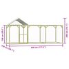 vidaXL Chicken Cage 4.5x1.5x2 m Impregnated Pinewood