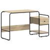 vidaXL Desk with Storage Sonoma Oak 131.5 x 50 x 75.5 cm