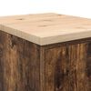 vidaXL Garage Storage Cabinet Smoked Oak 40x51x85 cm Solid Wood Pine