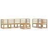 vidaXL Outdoor Sofa Set 7 pcs White 59 x 59 x 37 cm Solid Acacia Wood