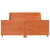 vidaXL Bed Frame without Mattress Wax Brown 150x200 cm King Size Solid Wood Pine