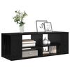 vidaXL Wall-Mounted TV Cabinet Wall-mounted Black oak 102 x 35 x 35 cm