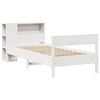 vidaXL Bookcase Bed without Mattress White 100x200cm Solid Wood Pine