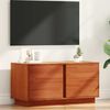 vidaXL TV Cabinet Wax Brown 80 x 35 x 40.5 cm Solid Pine Wood