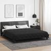 vidaXL Full Year Duvet Black and Anthracite 240 x 200 cm Microfiber