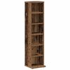 vidaXL CD Cabinet Old Wood 21x20x88 cm Engineered Wood