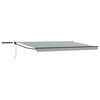 vidaXL Electric Retractable Awning Green, White and Anthracite 4 x 3 m