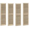 vidaXL Cabinet Door 4 pcs Natural 140.5 x 2 x 39.5 cm Solid Pine Wood