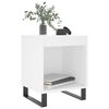 vidaXL Bedside Cabinet White 40x35x50 cm Engineered Wood