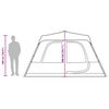 vidaXL Family Tent Dome 10-Person Grey and Orange Quick Release