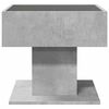 vidaXL Coffee Table with LED Concrete Grey 50x50x45 cm Engineered Wood