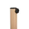vidaXL Parasol Base Light Wood 48 x 48 x 32 cm